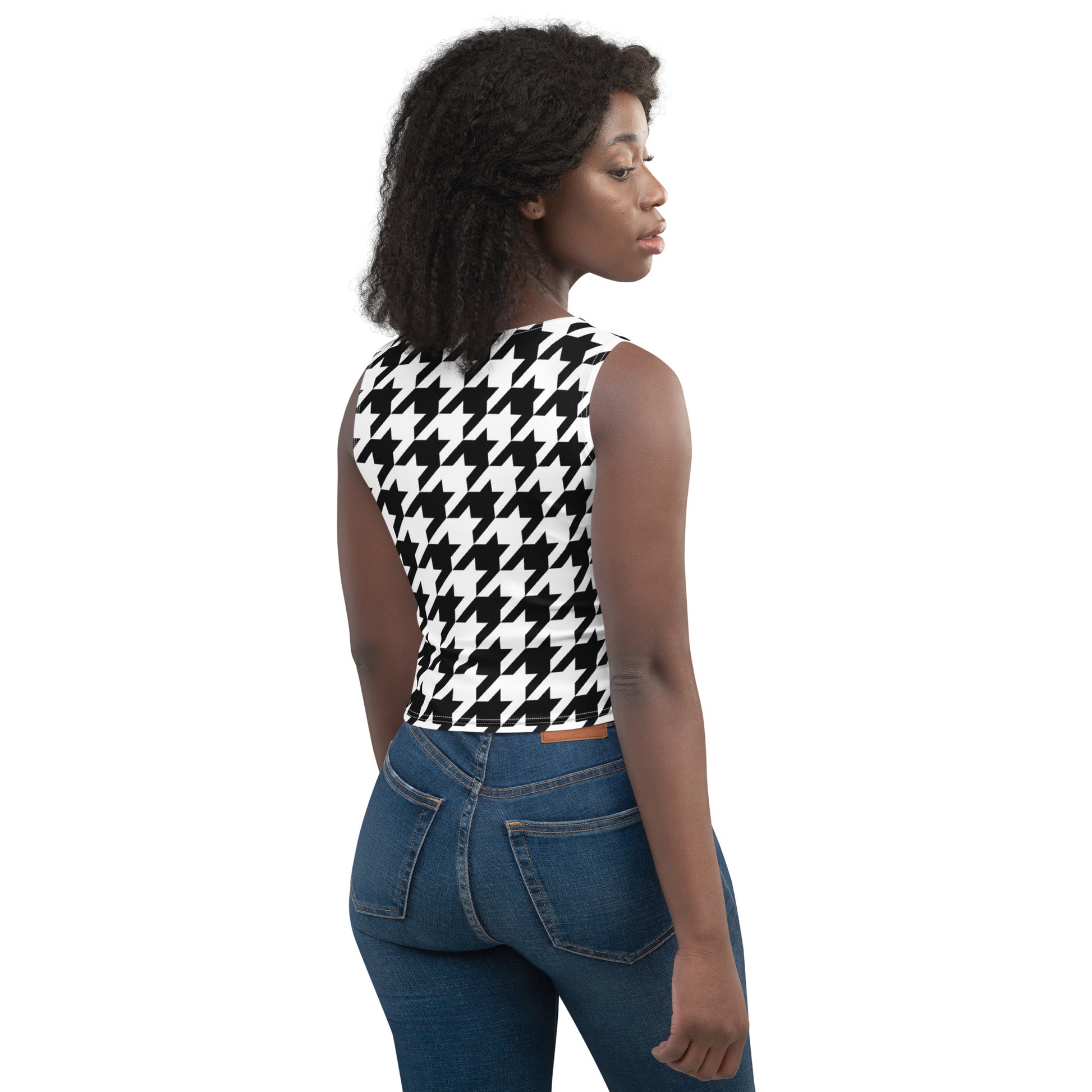 Houndstooth Crop