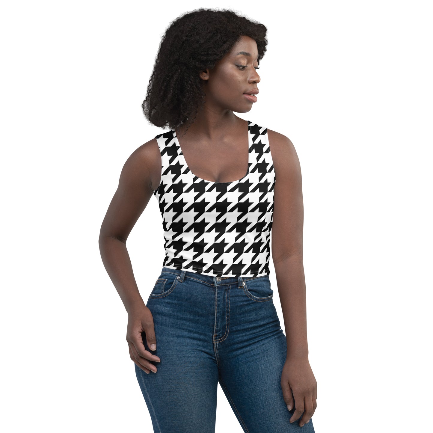 Houndstooth Crop