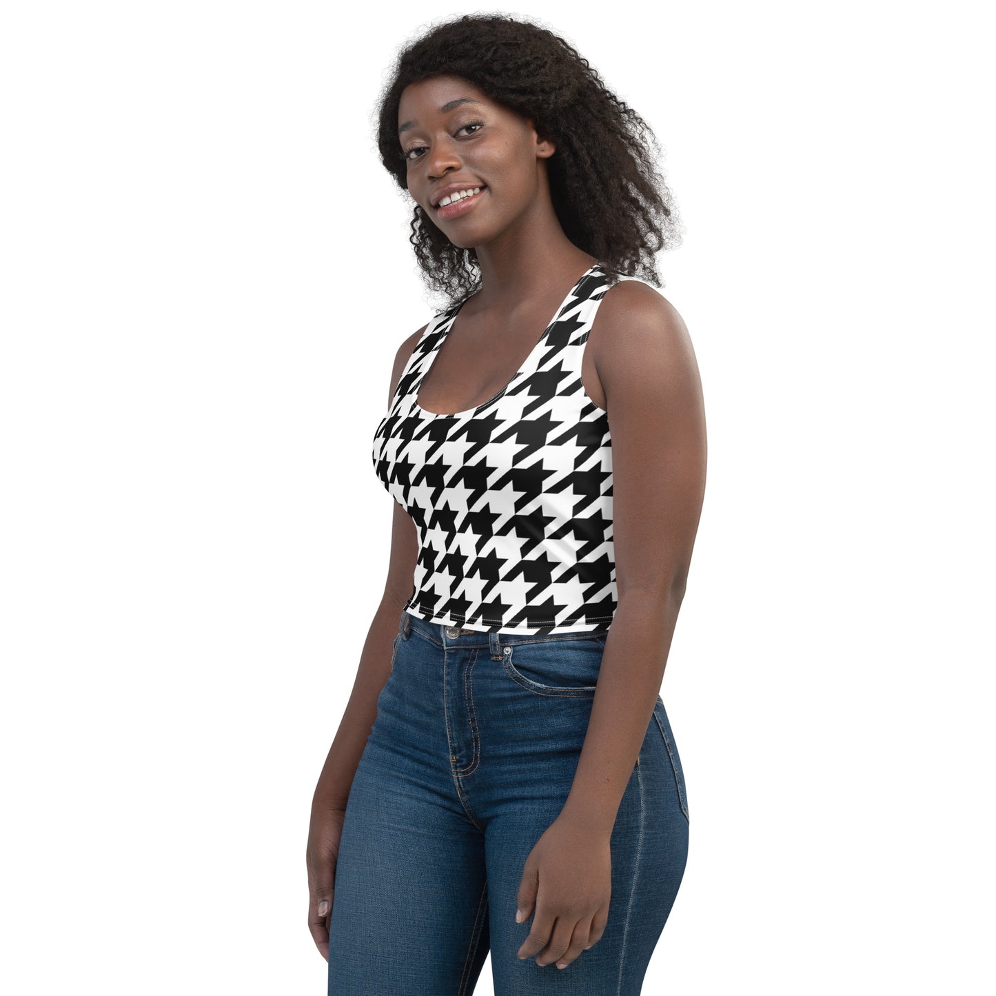 Houndstooth Crop