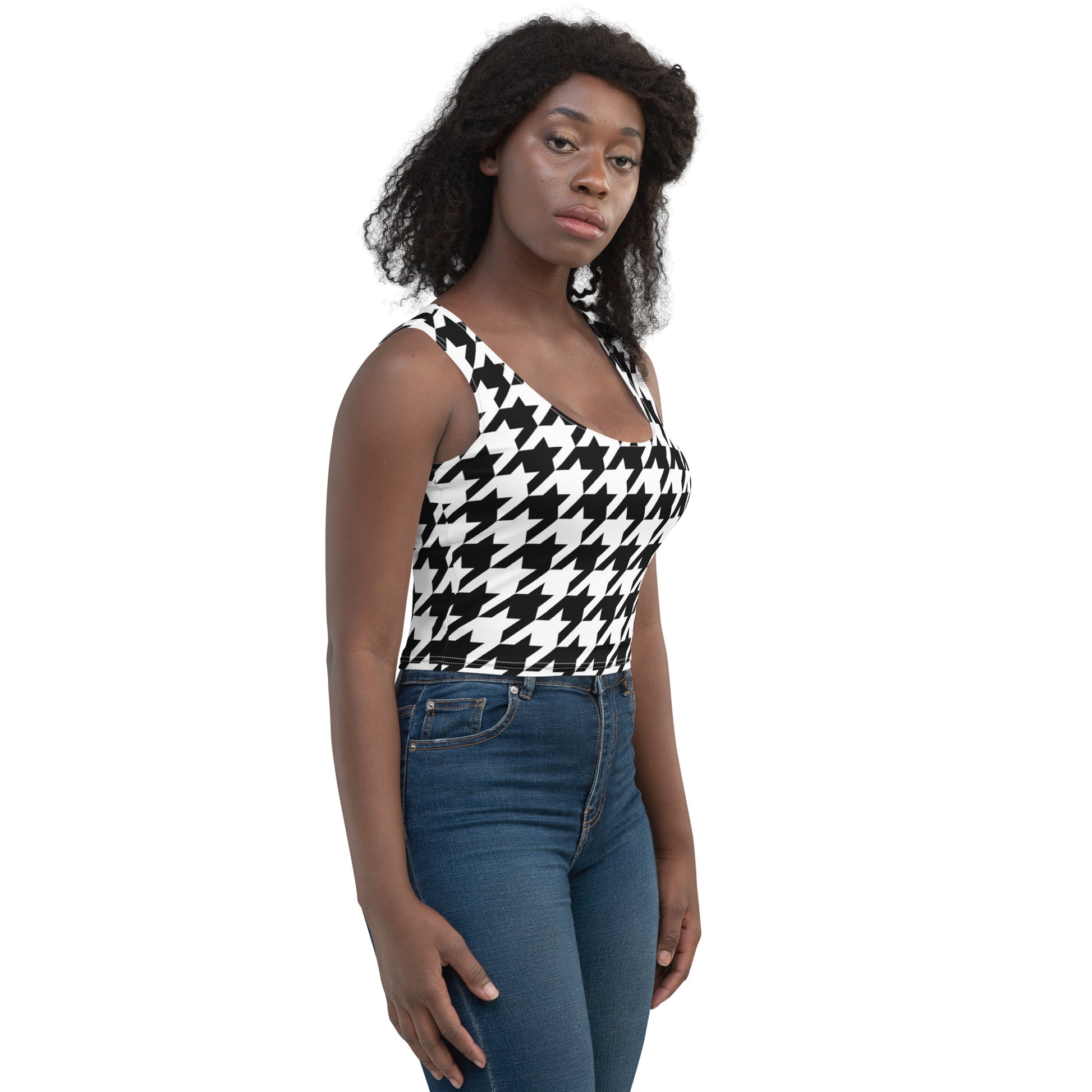 Houndstooth Crop