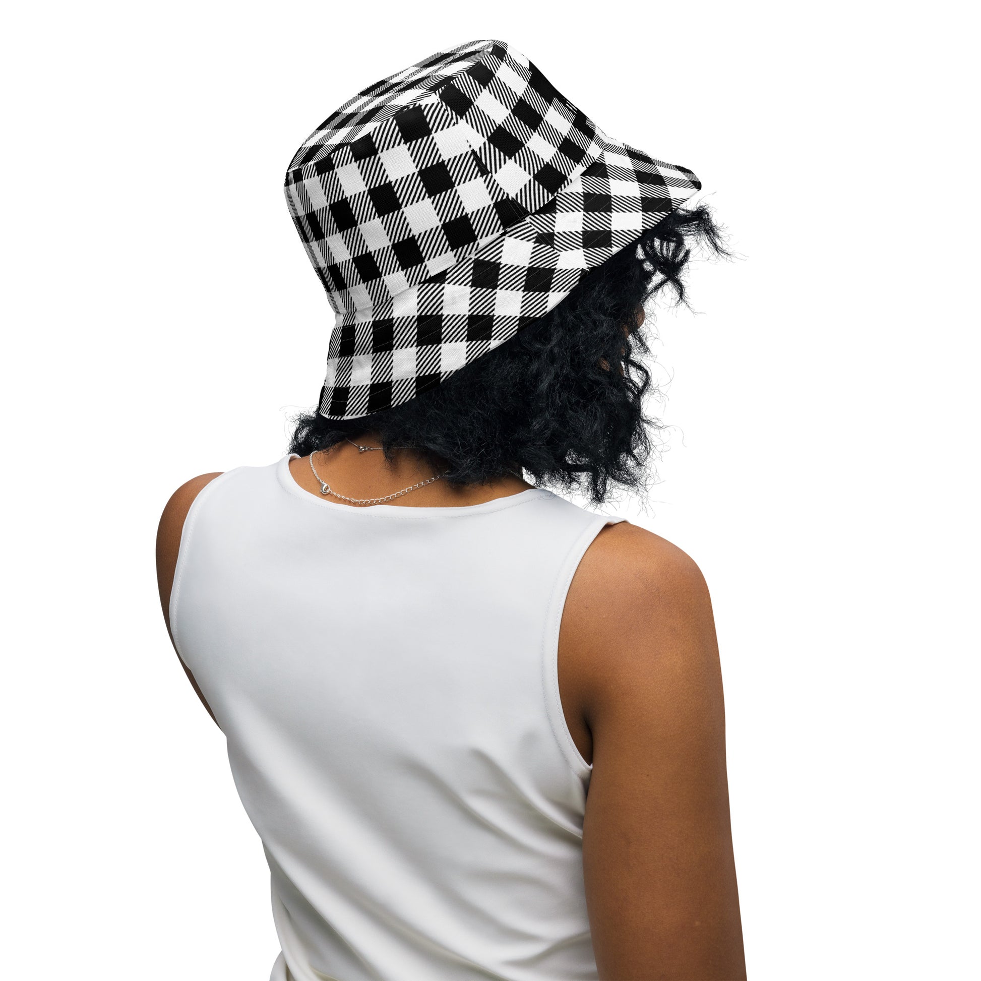 Houndstooth Gingham Hat