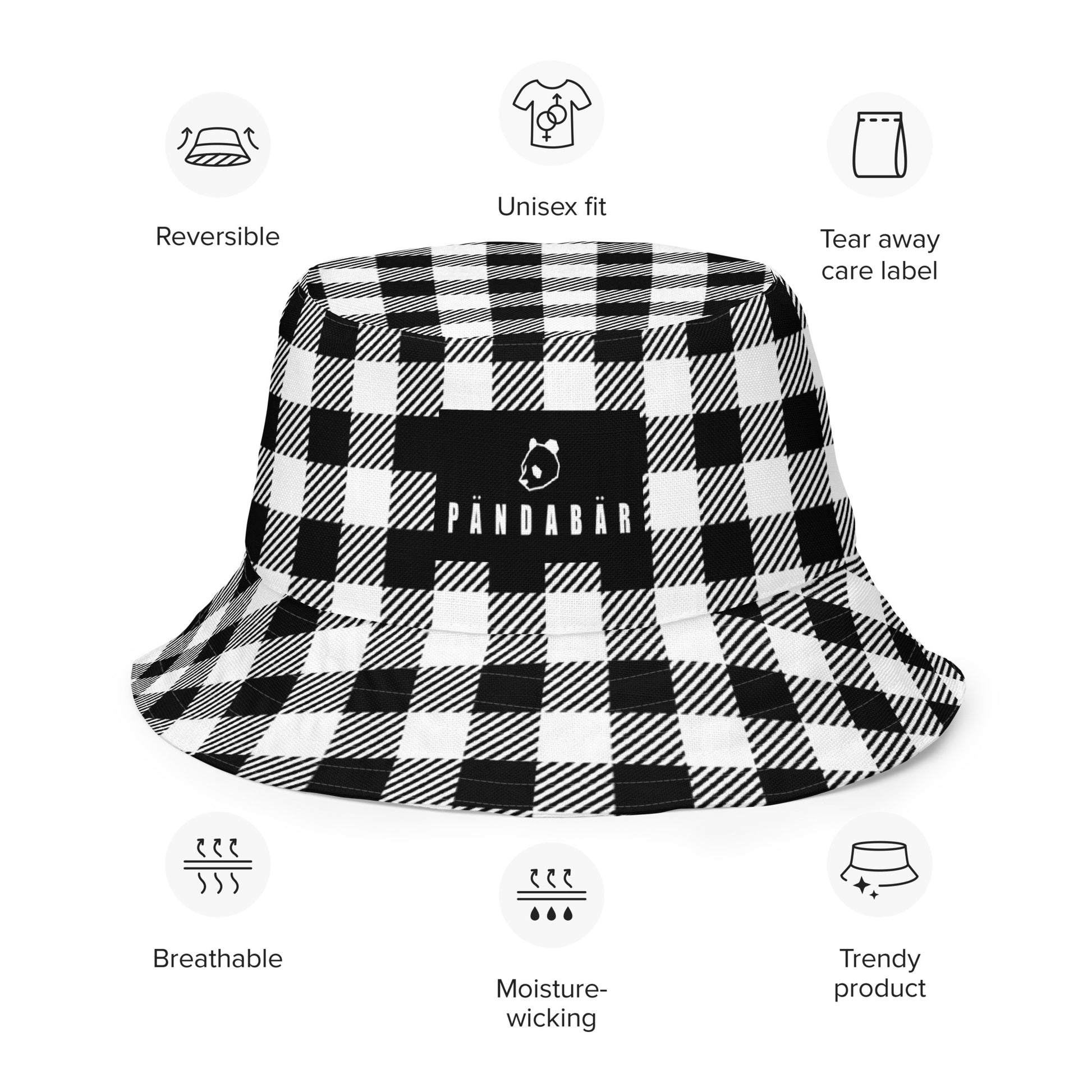 Houndstooth Gingham Hat