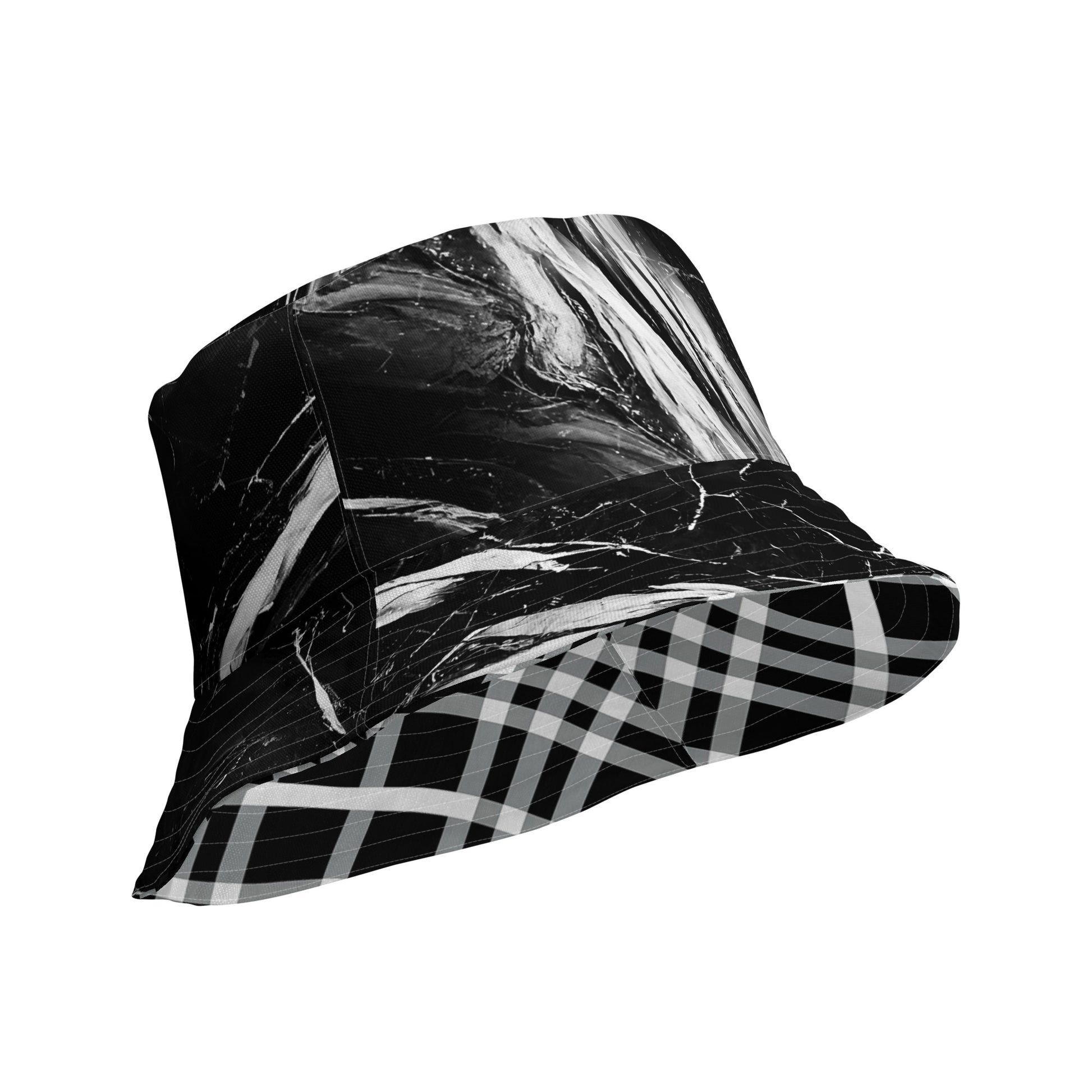 Marble Plaid Bucket Hat