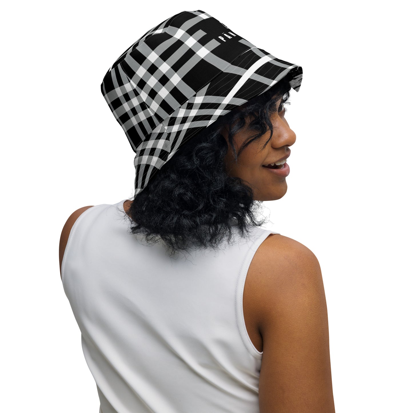 Marble Plaid Bucket Hat